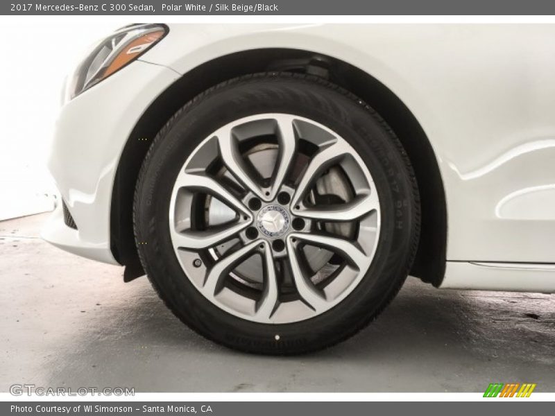 Polar White / Silk Beige/Black 2017 Mercedes-Benz C 300 Sedan