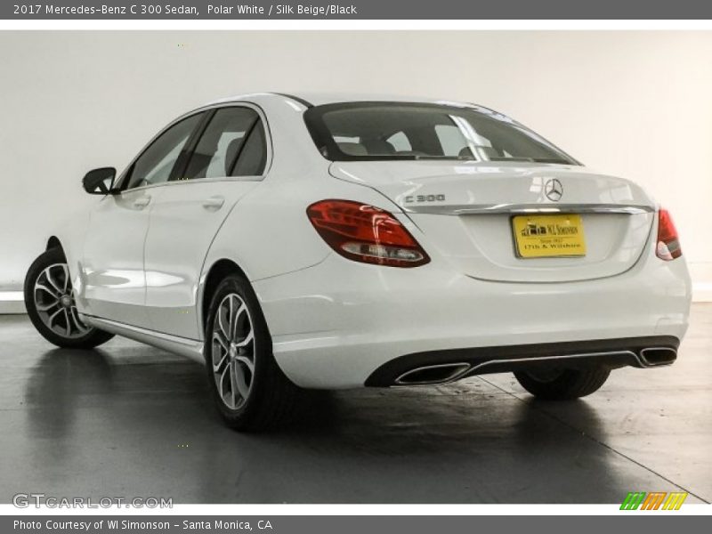 Polar White / Silk Beige/Black 2017 Mercedes-Benz C 300 Sedan