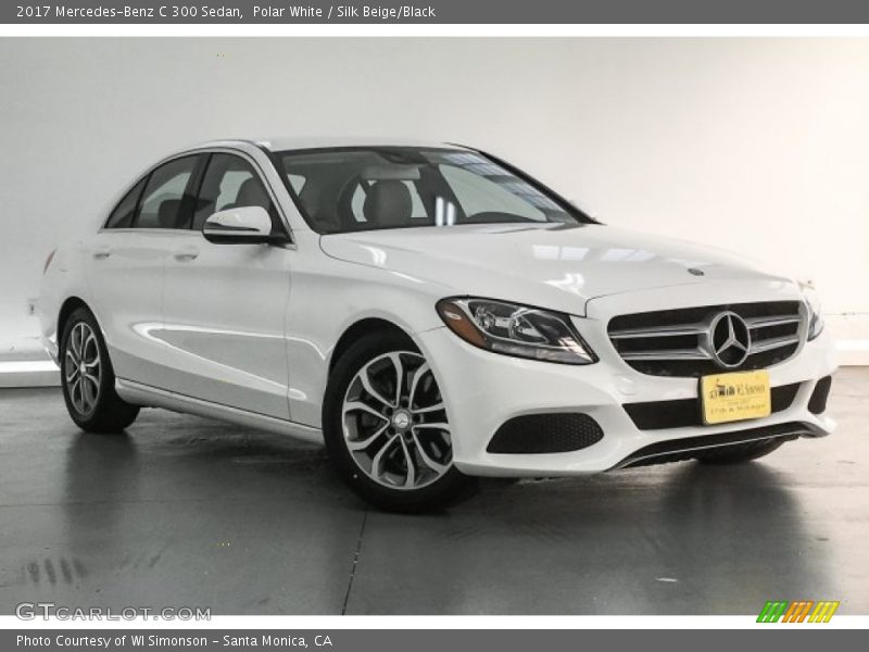 Polar White / Silk Beige/Black 2017 Mercedes-Benz C 300 Sedan