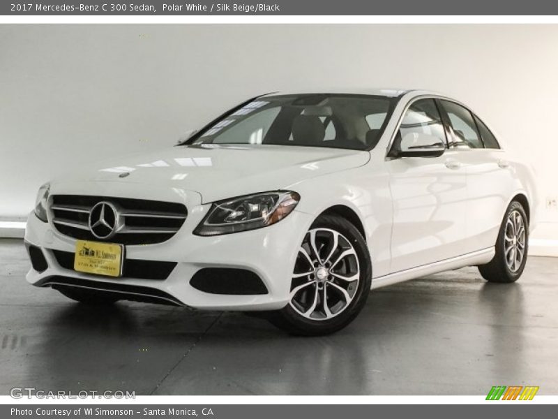 Polar White / Silk Beige/Black 2017 Mercedes-Benz C 300 Sedan