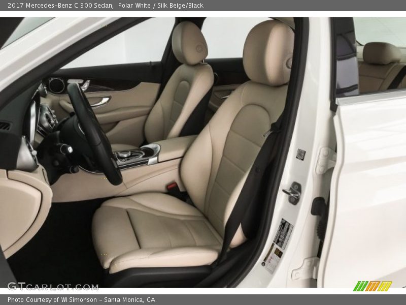 Polar White / Silk Beige/Black 2017 Mercedes-Benz C 300 Sedan