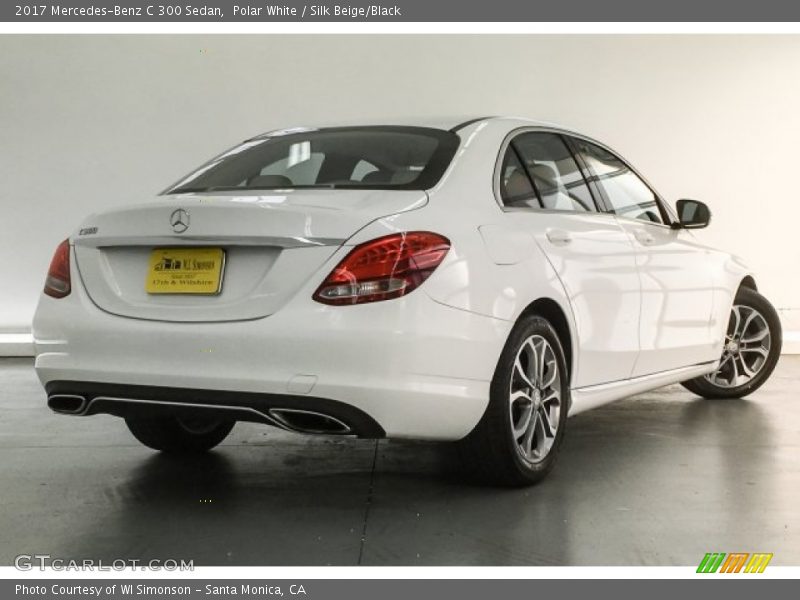 Polar White / Silk Beige/Black 2017 Mercedes-Benz C 300 Sedan