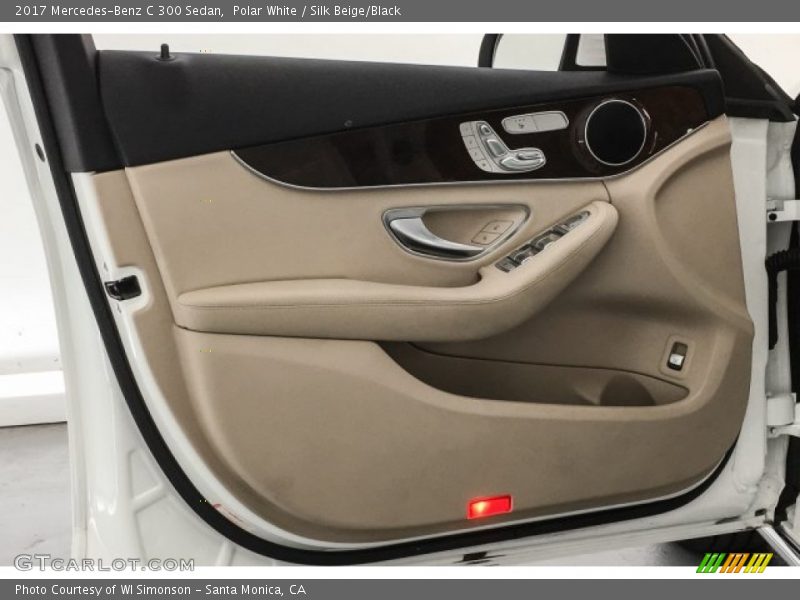 Polar White / Silk Beige/Black 2017 Mercedes-Benz C 300 Sedan