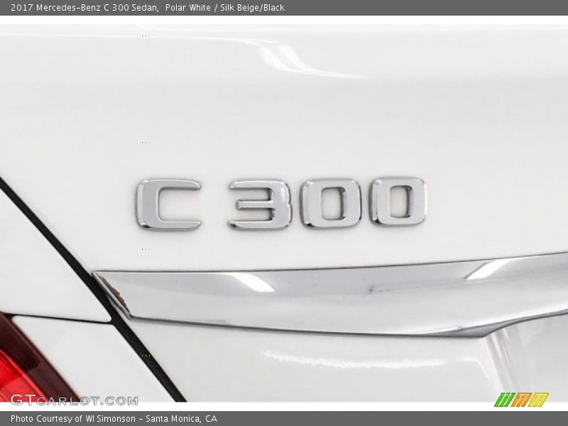 Polar White / Silk Beige/Black 2017 Mercedes-Benz C 300 Sedan