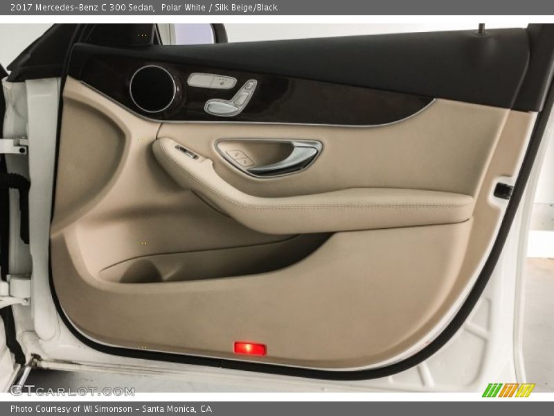 Polar White / Silk Beige/Black 2017 Mercedes-Benz C 300 Sedan