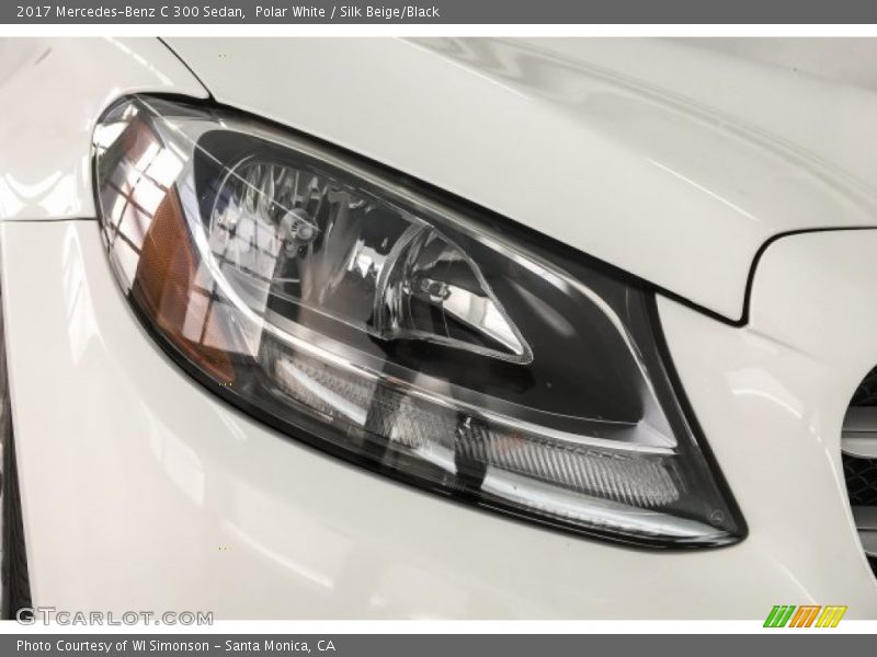 Polar White / Silk Beige/Black 2017 Mercedes-Benz C 300 Sedan
