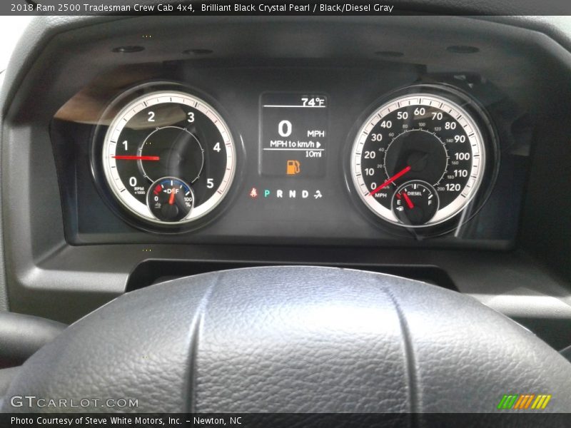 Brilliant Black Crystal Pearl / Black/Diesel Gray 2018 Ram 2500 Tradesman Crew Cab 4x4
