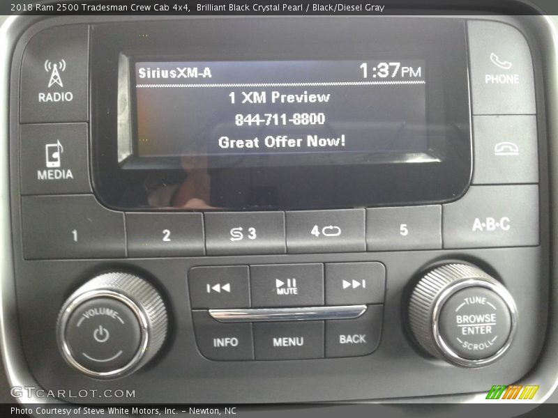 Brilliant Black Crystal Pearl / Black/Diesel Gray 2018 Ram 2500 Tradesman Crew Cab 4x4