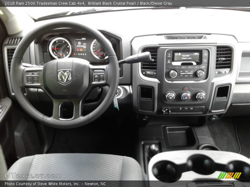 Brilliant Black Crystal Pearl / Black/Diesel Gray 2018 Ram 2500 Tradesman Crew Cab 4x4
