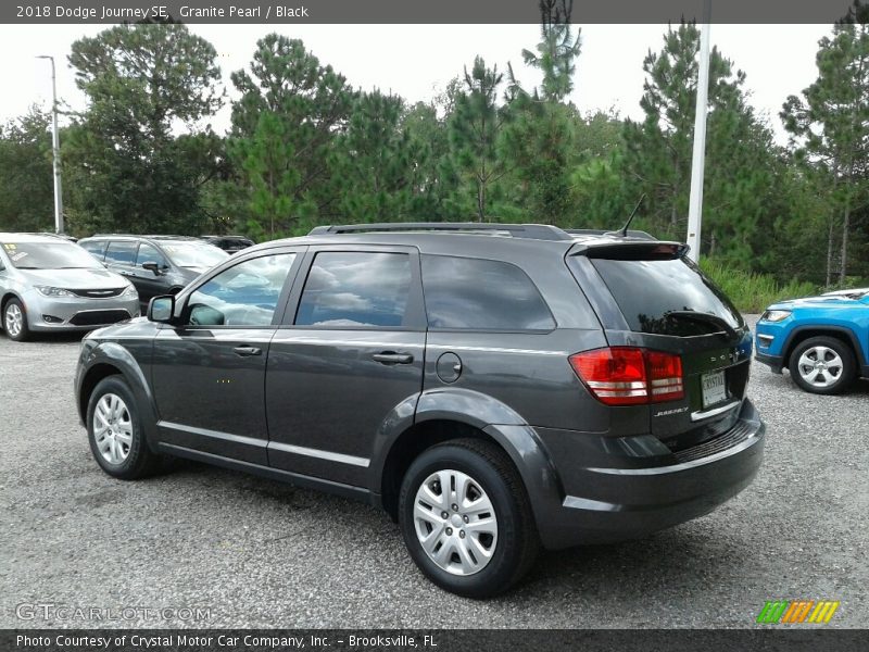 Granite Pearl / Black 2018 Dodge Journey SE
