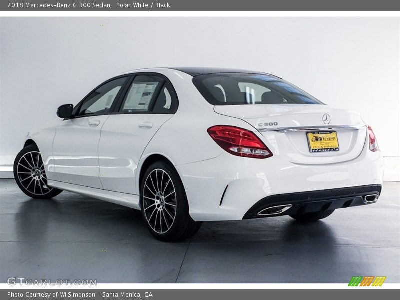 Polar White / Black 2018 Mercedes-Benz C 300 Sedan
