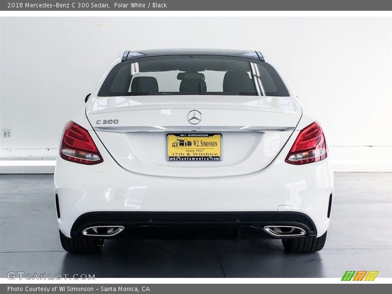 Polar White / Black 2018 Mercedes-Benz C 300 Sedan
