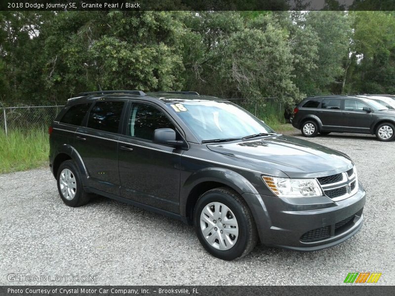 Granite Pearl / Black 2018 Dodge Journey SE
