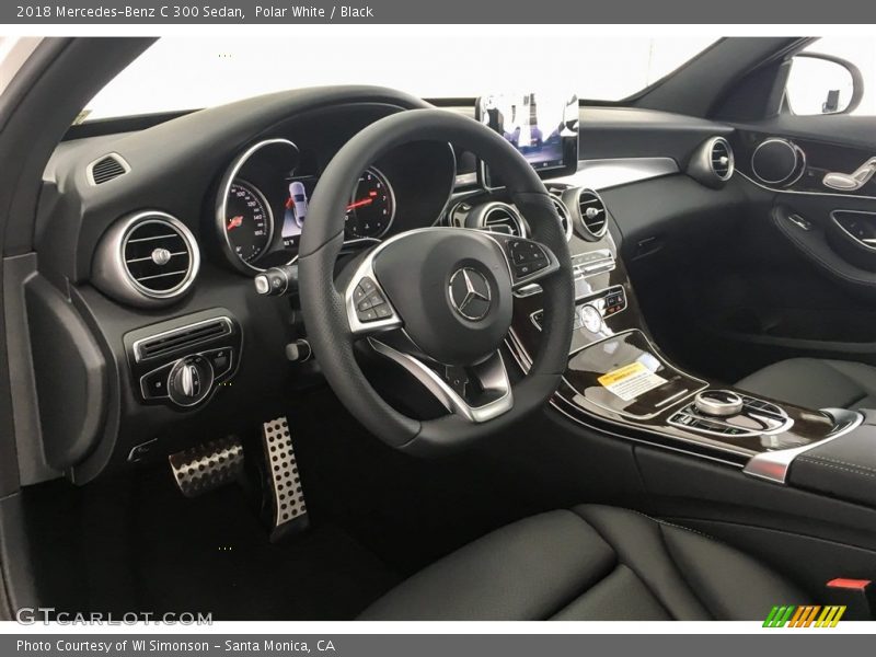 Polar White / Black 2018 Mercedes-Benz C 300 Sedan