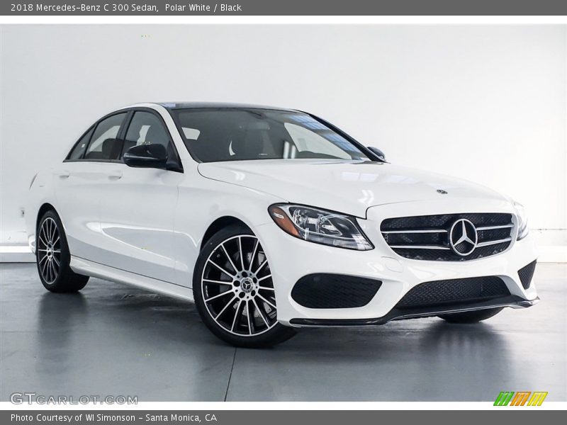 Polar White / Black 2018 Mercedes-Benz C 300 Sedan