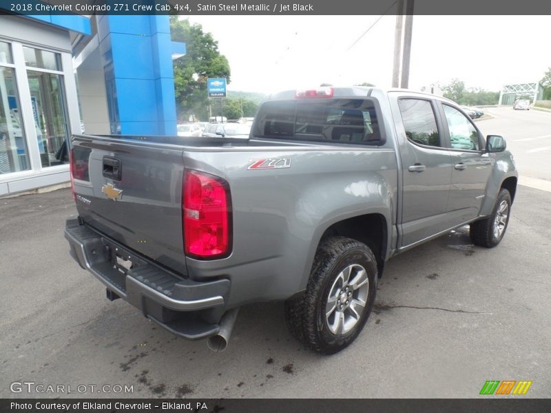Satin Steel Metallic / Jet Black 2018 Chevrolet Colorado Z71 Crew Cab 4x4