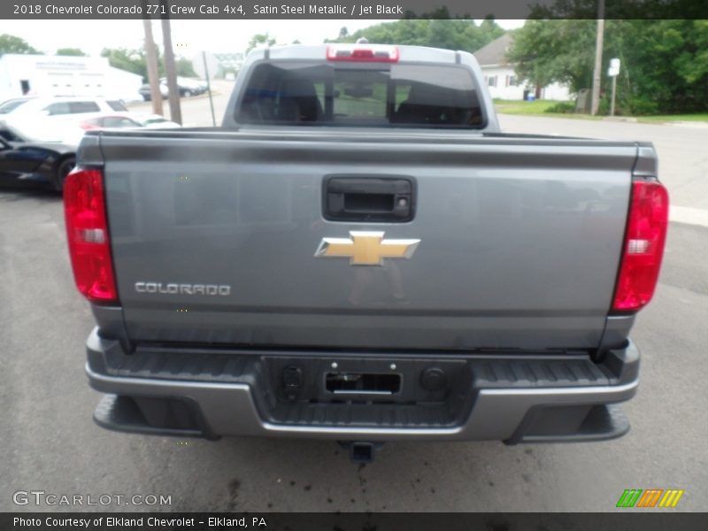 Satin Steel Metallic / Jet Black 2018 Chevrolet Colorado Z71 Crew Cab 4x4