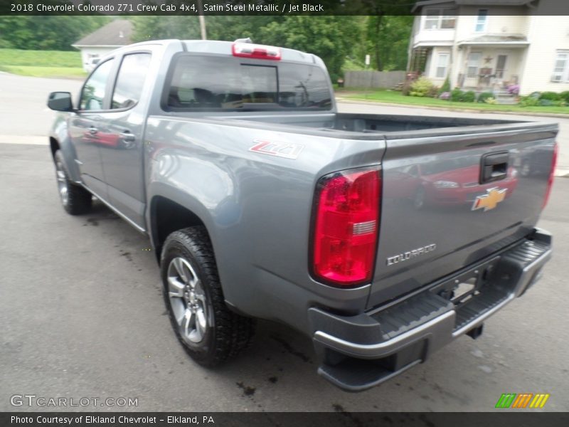 Satin Steel Metallic / Jet Black 2018 Chevrolet Colorado Z71 Crew Cab 4x4