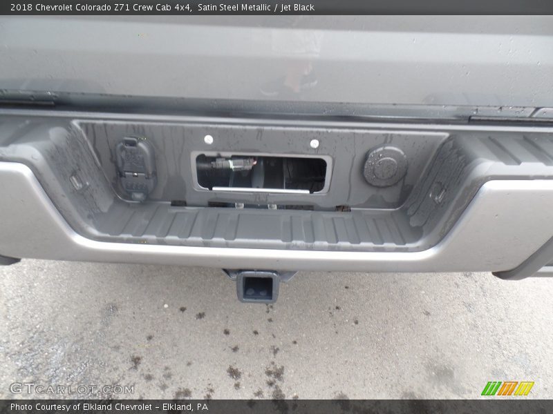 Satin Steel Metallic / Jet Black 2018 Chevrolet Colorado Z71 Crew Cab 4x4