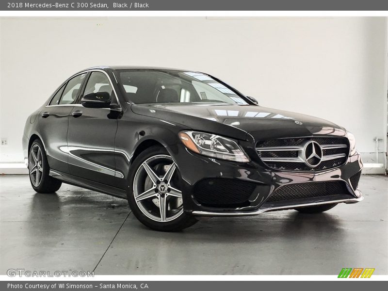 Black / Black 2018 Mercedes-Benz C 300 Sedan