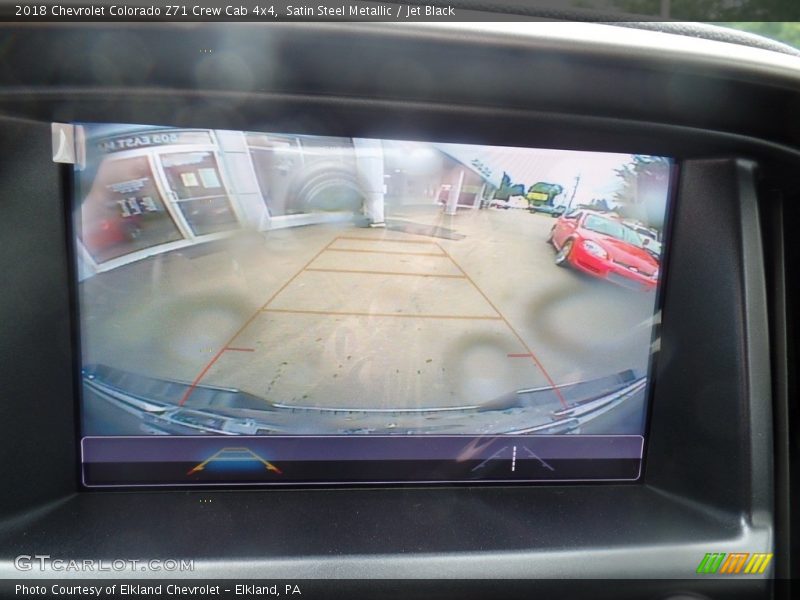 Satin Steel Metallic / Jet Black 2018 Chevrolet Colorado Z71 Crew Cab 4x4