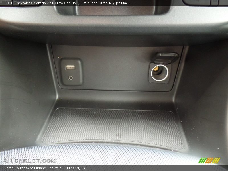 Satin Steel Metallic / Jet Black 2018 Chevrolet Colorado Z71 Crew Cab 4x4