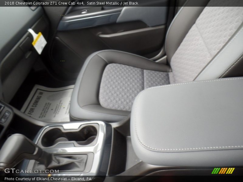 Satin Steel Metallic / Jet Black 2018 Chevrolet Colorado Z71 Crew Cab 4x4