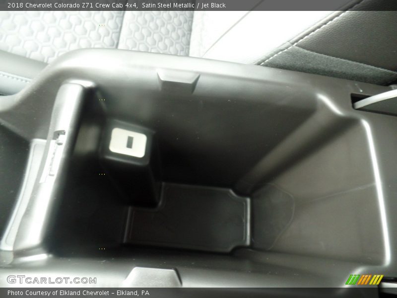 Satin Steel Metallic / Jet Black 2018 Chevrolet Colorado Z71 Crew Cab 4x4