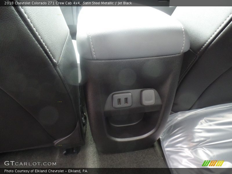 Satin Steel Metallic / Jet Black 2018 Chevrolet Colorado Z71 Crew Cab 4x4