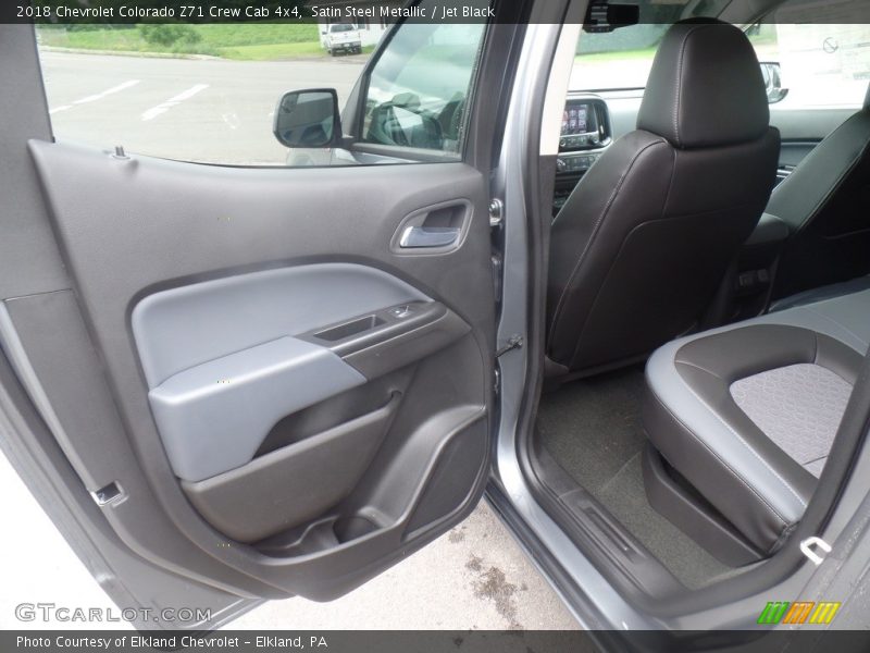 Satin Steel Metallic / Jet Black 2018 Chevrolet Colorado Z71 Crew Cab 4x4
