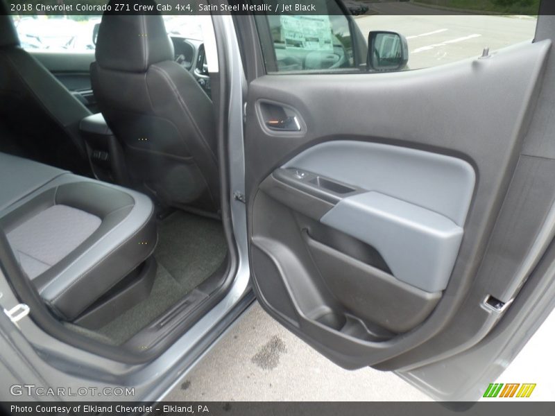 Satin Steel Metallic / Jet Black 2018 Chevrolet Colorado Z71 Crew Cab 4x4