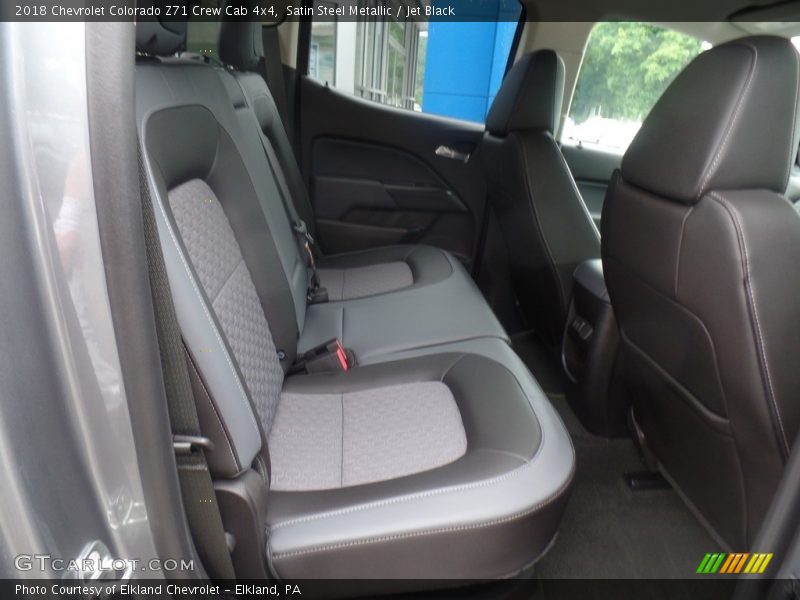 Satin Steel Metallic / Jet Black 2018 Chevrolet Colorado Z71 Crew Cab 4x4
