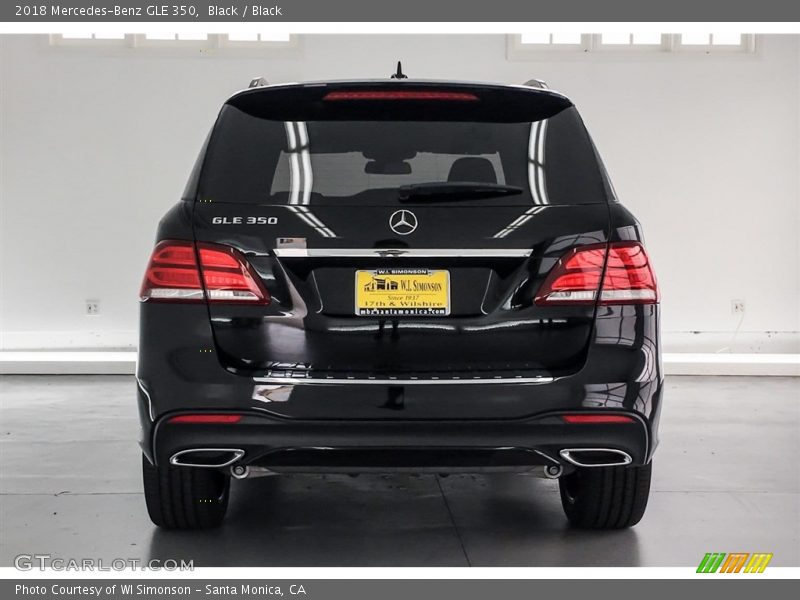 Black / Black 2018 Mercedes-Benz GLE 350