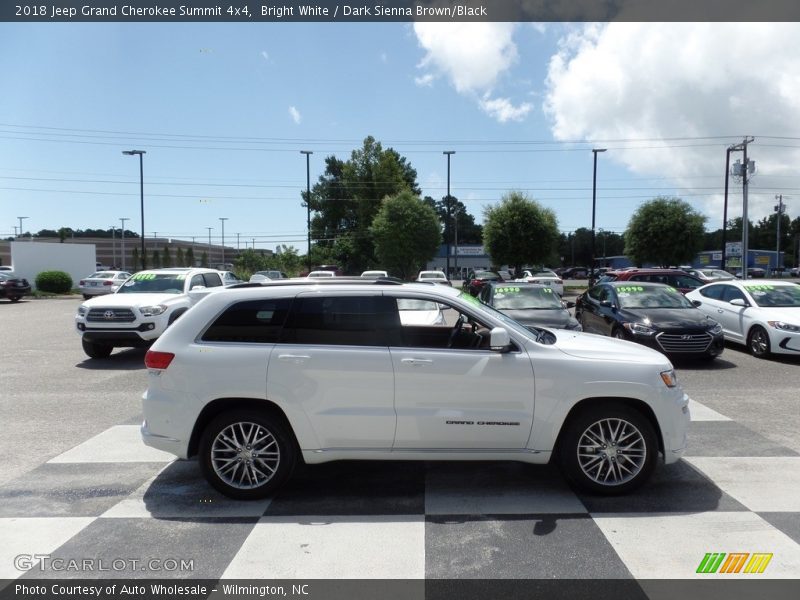 Bright White / Dark Sienna Brown/Black 2018 Jeep Grand Cherokee Summit 4x4