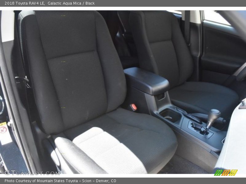 Galactic Aqua Mica / Black 2018 Toyota RAV4 LE