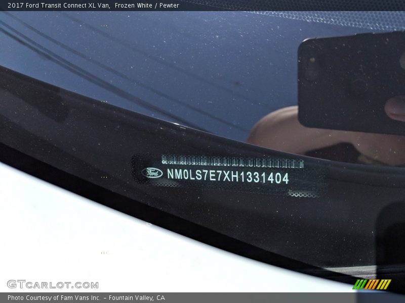 Frozen White / Pewter 2017 Ford Transit Connect XL Van