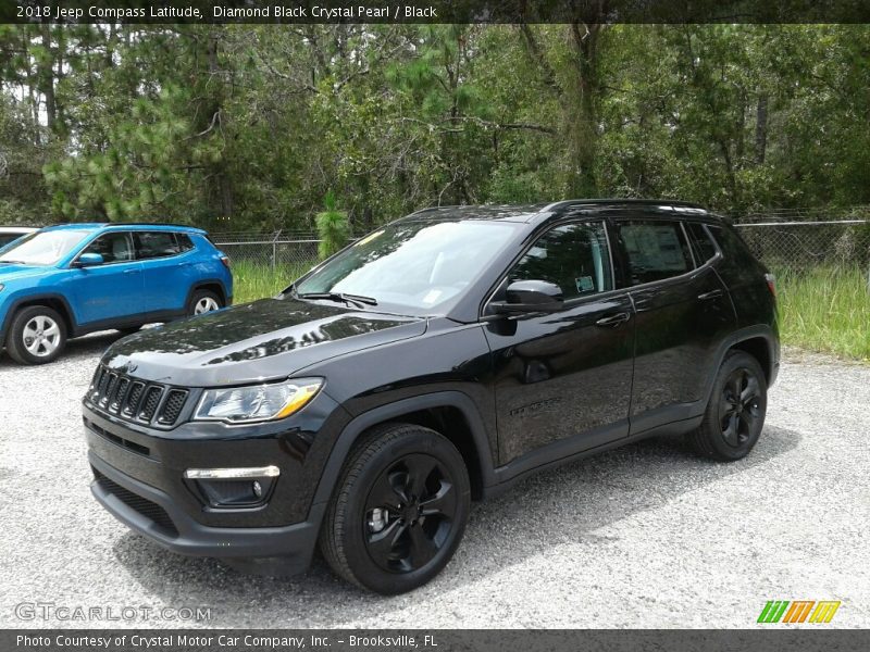 Diamond Black Crystal Pearl / Black 2018 Jeep Compass Latitude