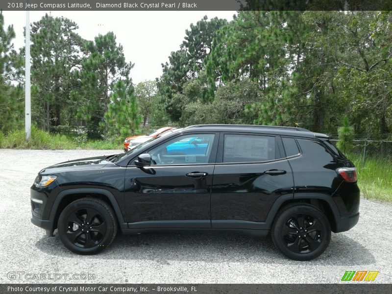 Diamond Black Crystal Pearl / Black 2018 Jeep Compass Latitude