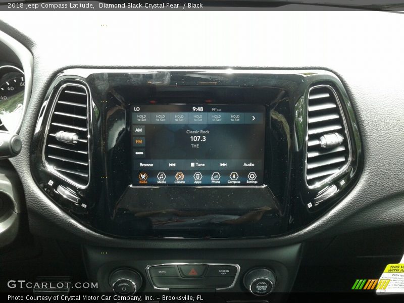 Diamond Black Crystal Pearl / Black 2018 Jeep Compass Latitude