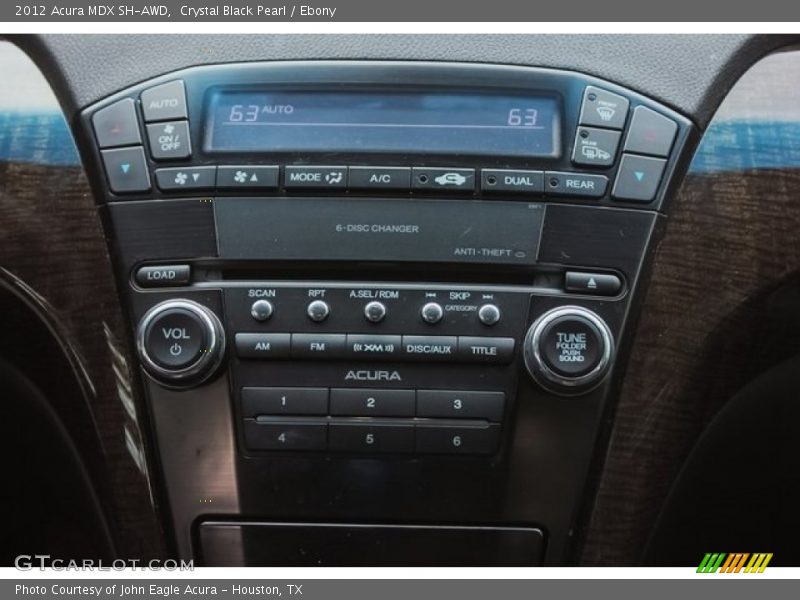 Crystal Black Pearl / Ebony 2012 Acura MDX SH-AWD