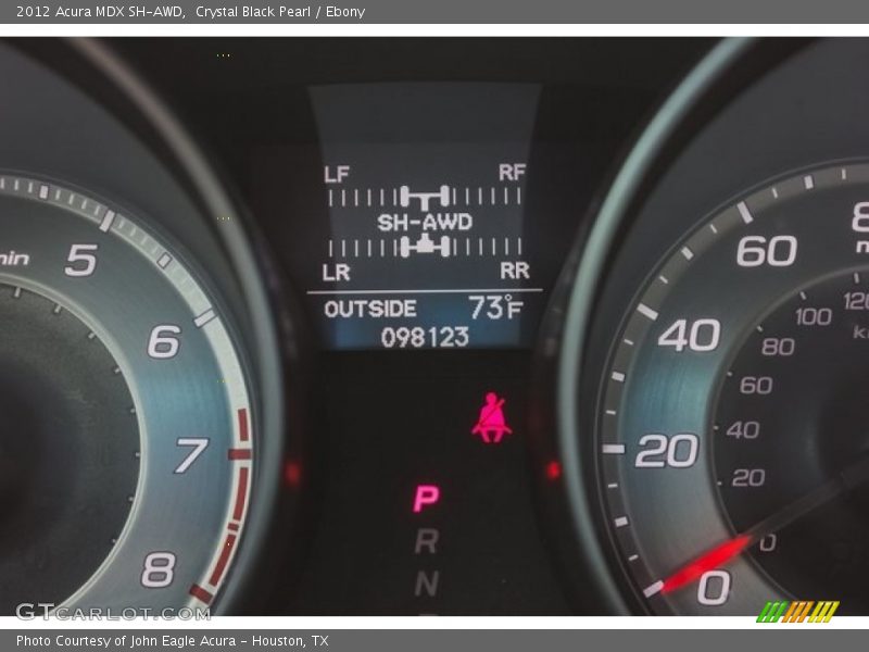 Crystal Black Pearl / Ebony 2012 Acura MDX SH-AWD
