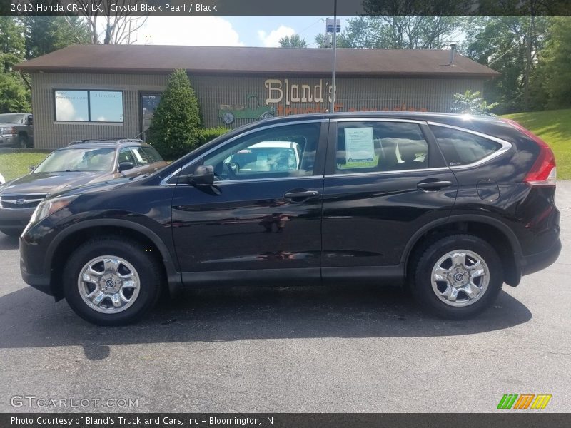 Crystal Black Pearl / Black 2012 Honda CR-V LX