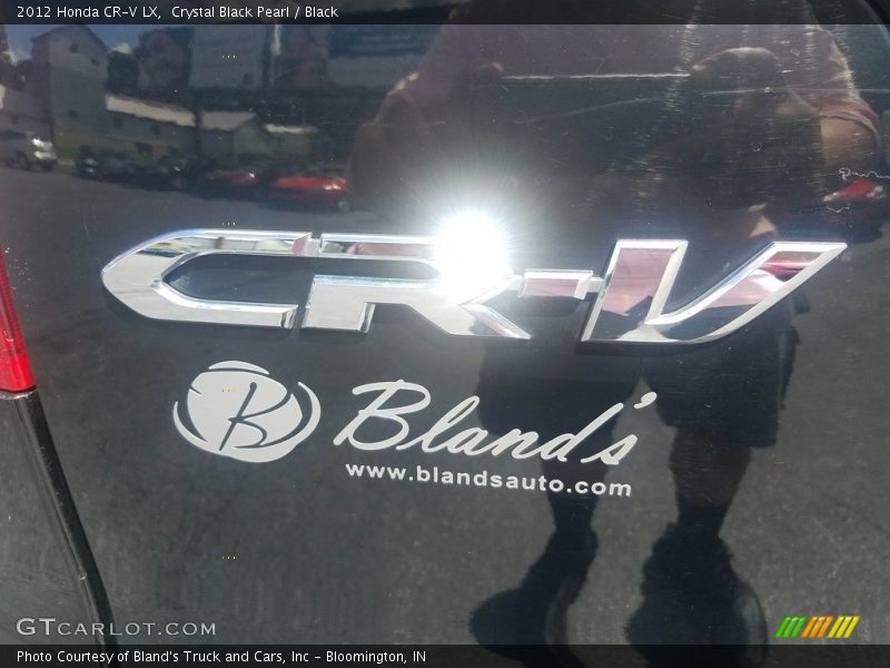 Crystal Black Pearl / Black 2012 Honda CR-V LX