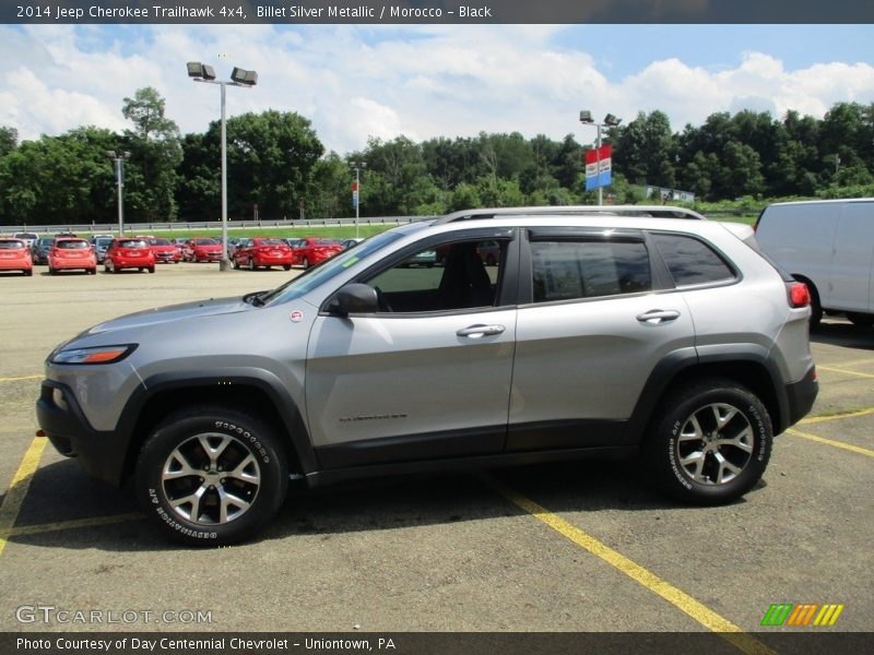 Billet Silver Metallic / Morocco - Black 2014 Jeep Cherokee Trailhawk 4x4