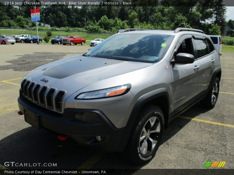 Billet Silver Metallic / Morocco - Black 2014 Jeep Cherokee Trailhawk 4x4