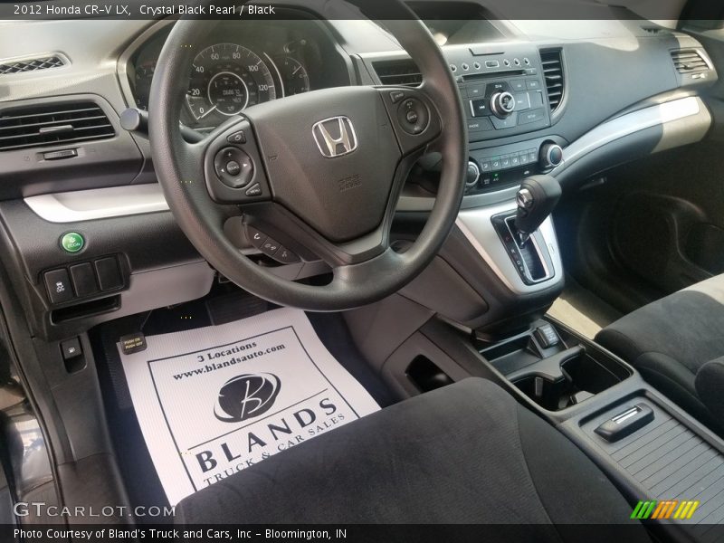 Crystal Black Pearl / Black 2012 Honda CR-V LX