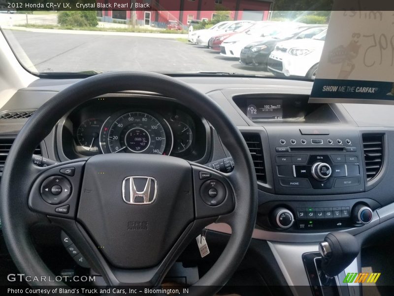 Crystal Black Pearl / Black 2012 Honda CR-V LX