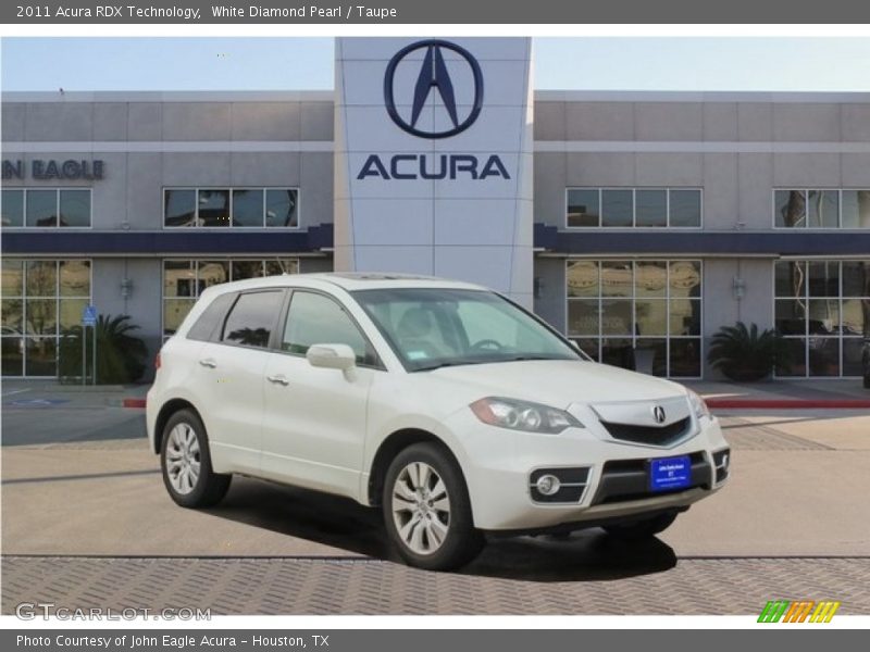 White Diamond Pearl / Taupe 2011 Acura RDX Technology