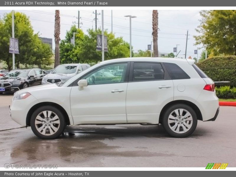 White Diamond Pearl / Taupe 2011 Acura RDX Technology