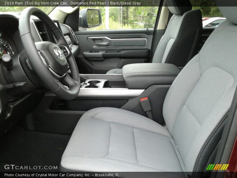 Front Seat of 2019 1500 Big Horn Crew Cab
